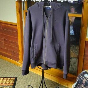 IZOD Jeans Gray Fleece Sz. 2XL‎ Full Zippered Hoodie with Pockets